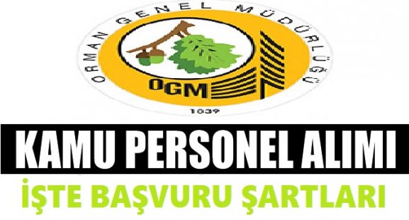 Tarım ve Orman Bakanlığı Kamu Personeli Alım Temmuz 2019
