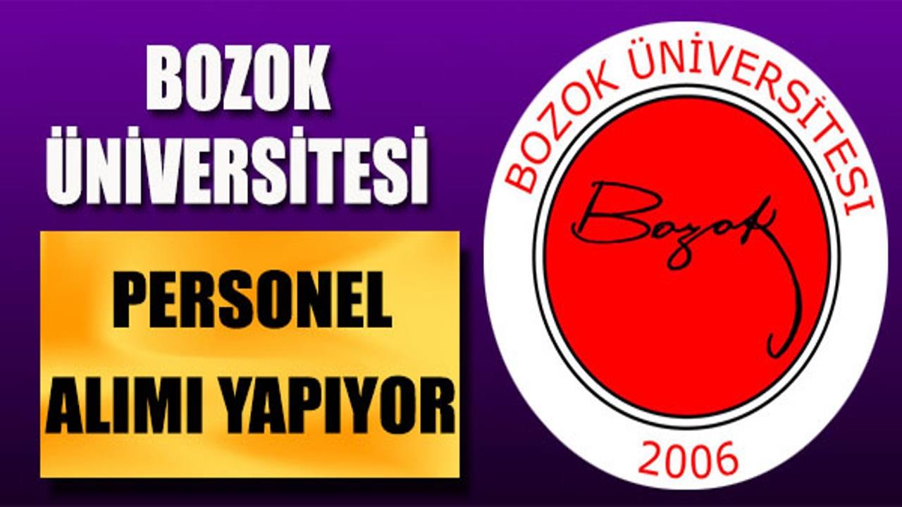 Bozok Üniversitesi Kadrolu Personel Alımları 2020