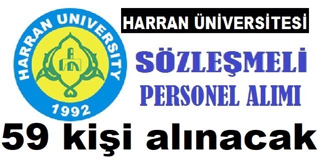 Harran Üniversitesi Yeni İş ilanları 2020