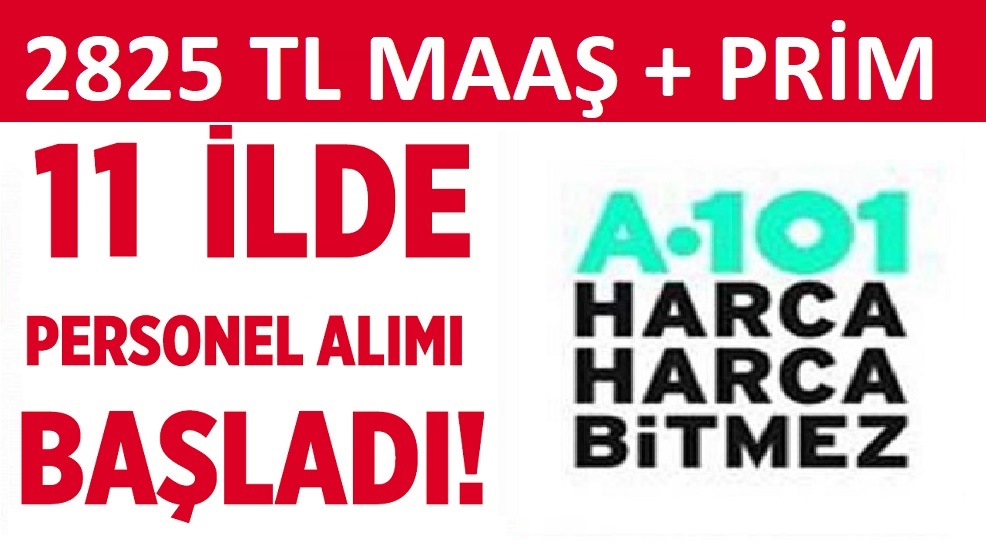 A101 market zinciri Türkiye Geneli Personel iş Başvurusu