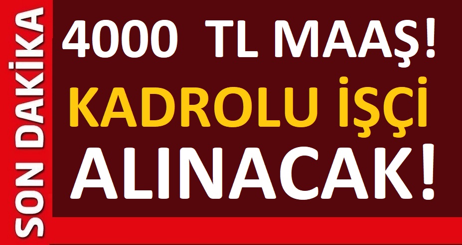 Ankara Mamak Belediyesi 50 daimi işçi alıyor....