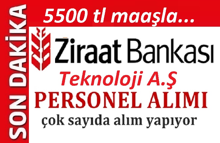 Ziraat Bankası 150 servis görevlisi alımı BAŞVURU EKRANI AÇILMIŞTIR