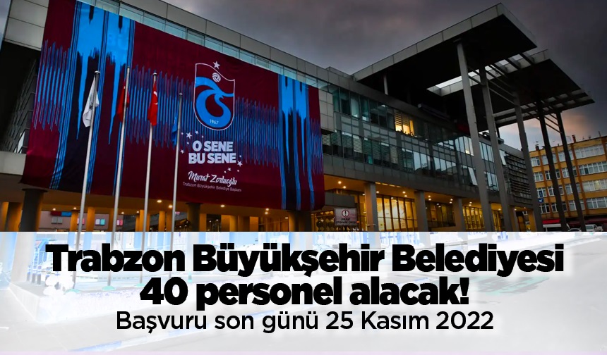 Trabzon Büyükşehir Belediyesi 40 otobüs şoförü alacak