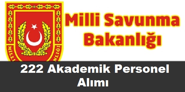Milli Savunma Üniversitesi 222  Personel Alımı