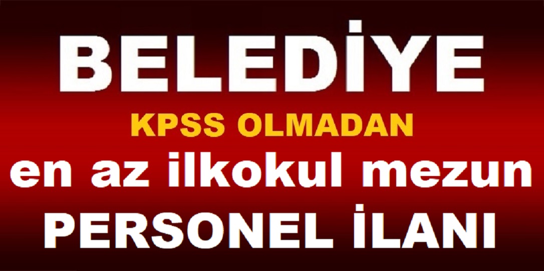 Niğde Belediyesi KPSS Şartsız 5 Sıhhi Tesisatçı Kamudan Kariyer işçi Alımı