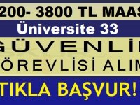 Erdoğan Üniversitesi 33 Özel Güvenlik Görevlisi Alıyor