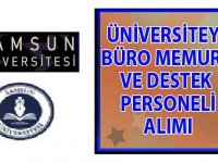 Samsun Üniversitesi 4/B Sözleşmeli 27 Büro memuru alımı yapılacak
