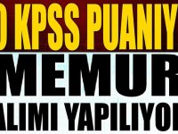 50 KPSS Puanı ile Kadrolu Memur iş ilanları