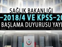 KPSS–2018/4 ve KPSS–2018/5 Göreve Başlama Atama Duyurusu