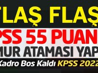 KPSS 55 puanla olmak üzere mülakatsız güncel kamu memur alımı başvuruları alınıyor