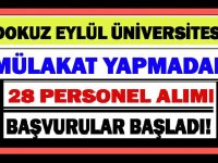İzmir Üniversitesinde farklı kadro ve unvanlarda toplam 28 personel alımı yapılacak.
