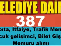 Diyarbakır Belediyesi, KPSS 60 Puanla ,387 Zabıta, İtfaiye, Trafik Memuru, Çocuk gelişimci, Bilet Gişe Memuru iş ilanı