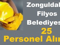Zonguldak Filyos Belediyesi 25 Belediye işçi Personel Alımı
