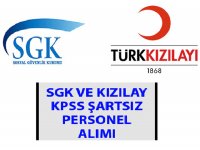 SGK ve Kızılay 2019 Kamu Personel Alımları- Devlet Memuru Alımları